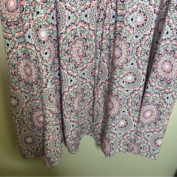 🌟NEW Torrid Ivory Pink Print Challis Strappy Back Skater Dress Plus Size 4X - Picture 9 of 12